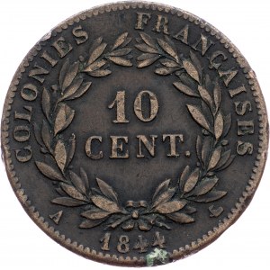 France Colonies, 10 Centimes 1844, A