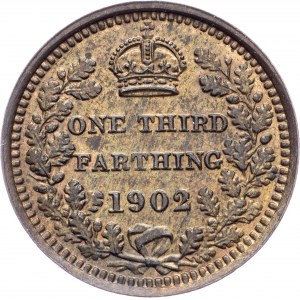 Great Britain, 1/3 Farthing 1902, London