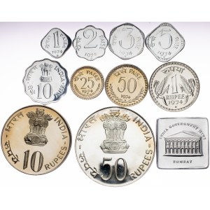 India, Mint set 1974