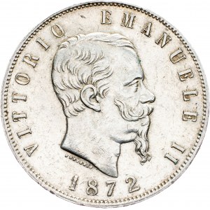 Italy, 5 Lire 1872, Milan