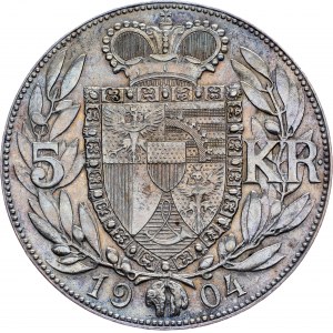Liechtenstein, 5 Kronen 1904