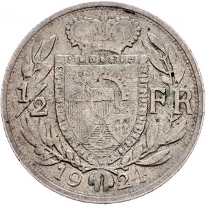 Liechtenstein, 1/2 Franc 1924