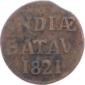 Netherlands East Indies, 1/2 Stuiver 1821, Surabaya