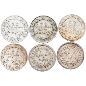 Netherlands East Indies, 1/10 Gulden 1855, 1900, 1907, 1909, 1913, 1928 , Utrech