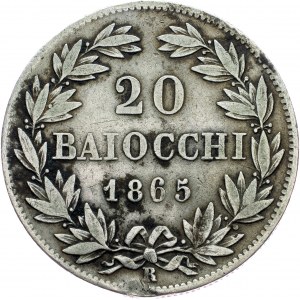 Papal States, 20 Baiocchi 1865, Rome