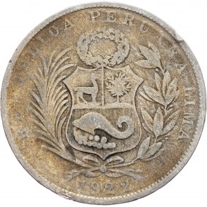 Peru, 1/2 Sol 1922, Lima
