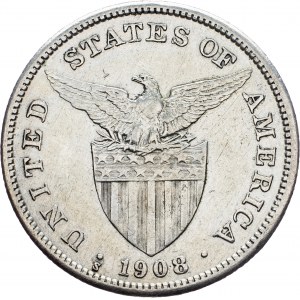 Philippines, 1 Peso 1908, San Francisco