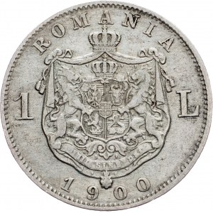 Romania, 1 Leu 1900, Hamburg