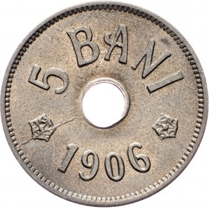 Romania, 5 Bani 1906, Hamburg