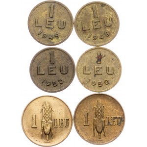 Romania, 1 Leu 1938-1950