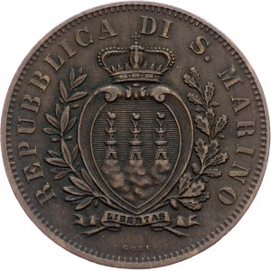 San Marino, 10 Centesimi 1875