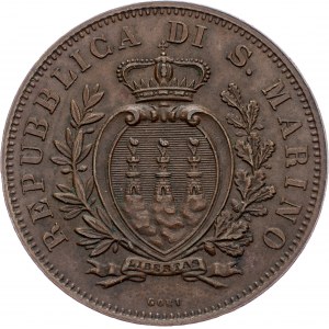 San Marino, 10 Centesimi 1893