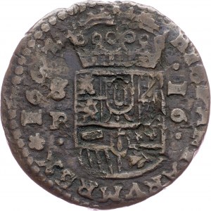 Spain, 16 Maravedis 1663