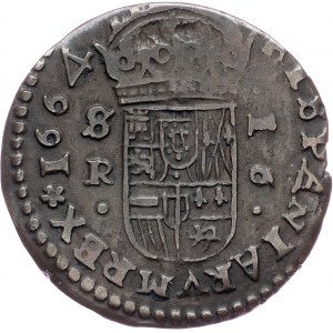 Spain, 16 Maravedis 1664