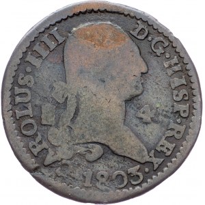 Spain, 4 Maravedis 1803