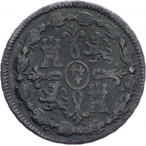 Spain, 8 Maravedis 1818