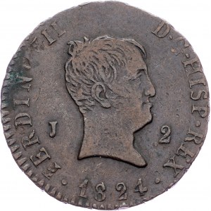 Spain, 2 Maravedis 1824