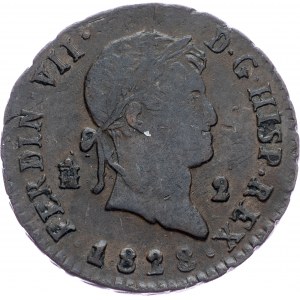 Spain, 2 Maravedis 1828