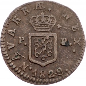 Spain, 1 Maravedi 1829, PP