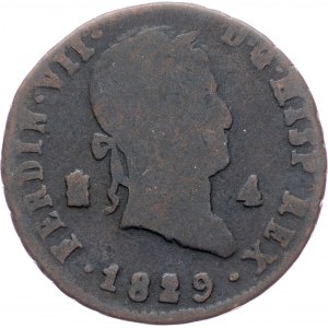 Spain, 4 Maravedis 1829