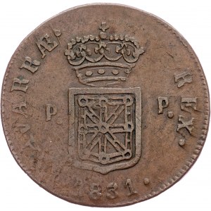 Spain, 3 Maravedis 1831, PP
