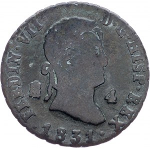 Spain, 4 Maravedis 1831