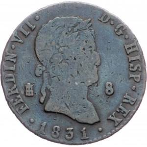 Spain, 8 Maravedis 1831