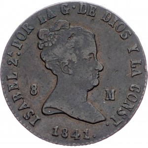 Spain, 8 Maravedis 1841