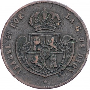 Spain, 1/2 Real 1850, Segovia