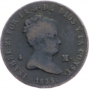 Spain, 4 Maravedis 1855