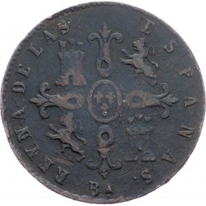 Spain, 4 Maravedis 1855