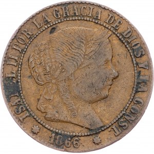 Spain, 2½ Centimos de Escudo 1866