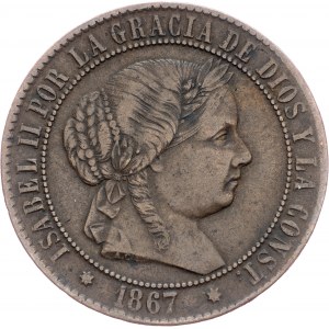 Spain, 2½ Centimos de Escudo 1867