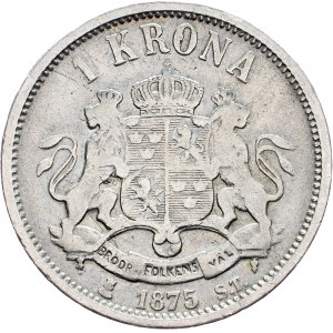 Sweden, 1 Krona 1875