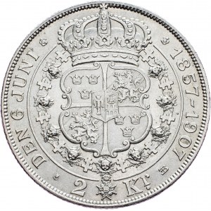 Schweden, 2 Kronen 1907