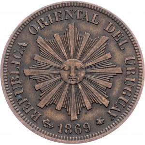 Uruguay, 1 Centesimo 1869
