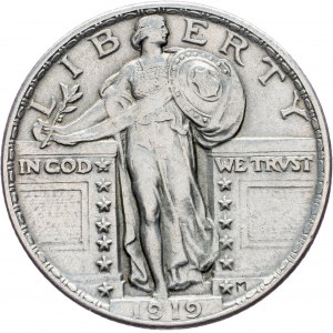 USA, 1/4 Dollar 1919, Philadelphia