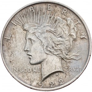 USA, Peace Dollar 1922, Philadelphia