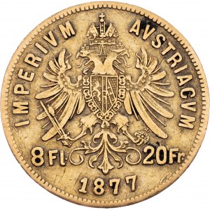 Franz Joseph I., 8 Gulden 1877, Vienna