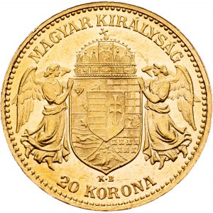 Franz Joseph I., 20 Korona 1905, KB, Kremnitz