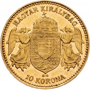 Franz Joseph I., 10 Korona 1908, KB, Kremnitz
