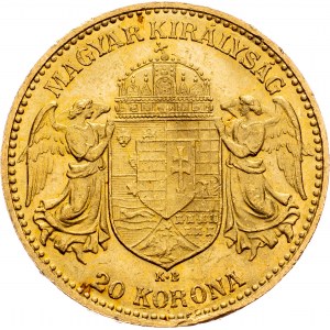 Franz Joseph I., 20 Korona 1908, KB, Kremnitz