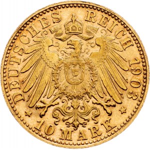 Germany, 10 Mark 1903, D