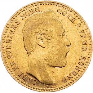 Sweden, 1 Carolin / 10 Francs 1869