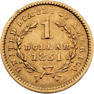USA, 1 Dollar 1851