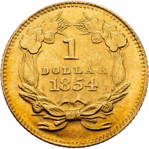 USA, 1 Dollar 1854