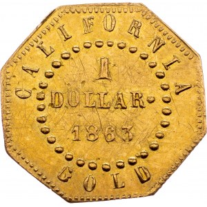 USA, 1 Dollar 1863, California
