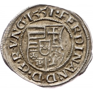 Ferdinand I., Denar 1551, KB, Kremnitz