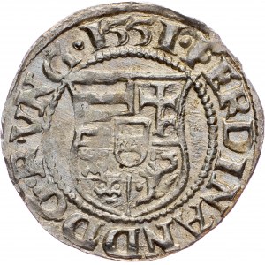 Ferdinand I., Denar 1551, KB, Kremnitz