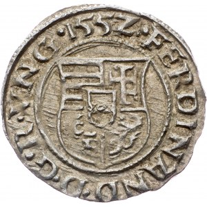 Ferdinand I., Denar 1552, KB, Kremnitz